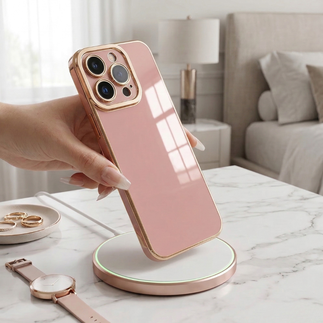 The Signature Collection - slim luxury iPhone case with gold accents by Royal Cases