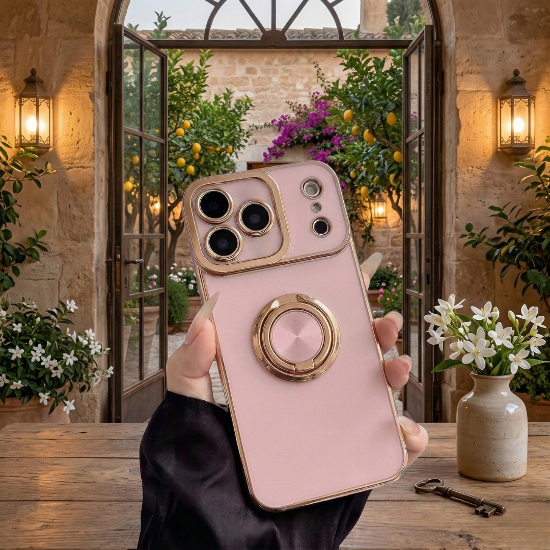 The Halo Collection - luxury iPhone case with built-in ring stand by Royal Cases
