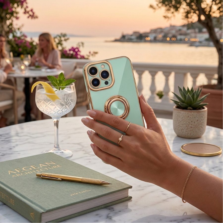 The Halo Collection - luxury iPhone case with built-in ring stand by Royal Cases