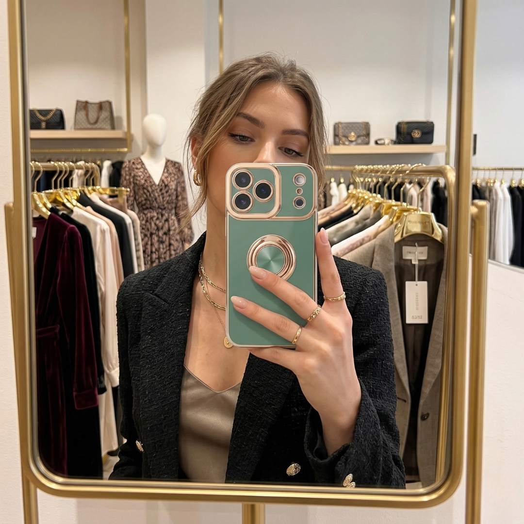 The Halo Collection - luxury iPhone case with built-in ring stand by Royal Cases