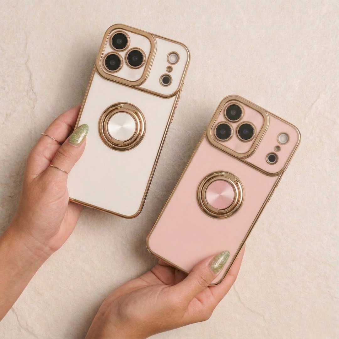 The Halo Collection - luxury iPhone case with built-in ring stand by Royal Cases
