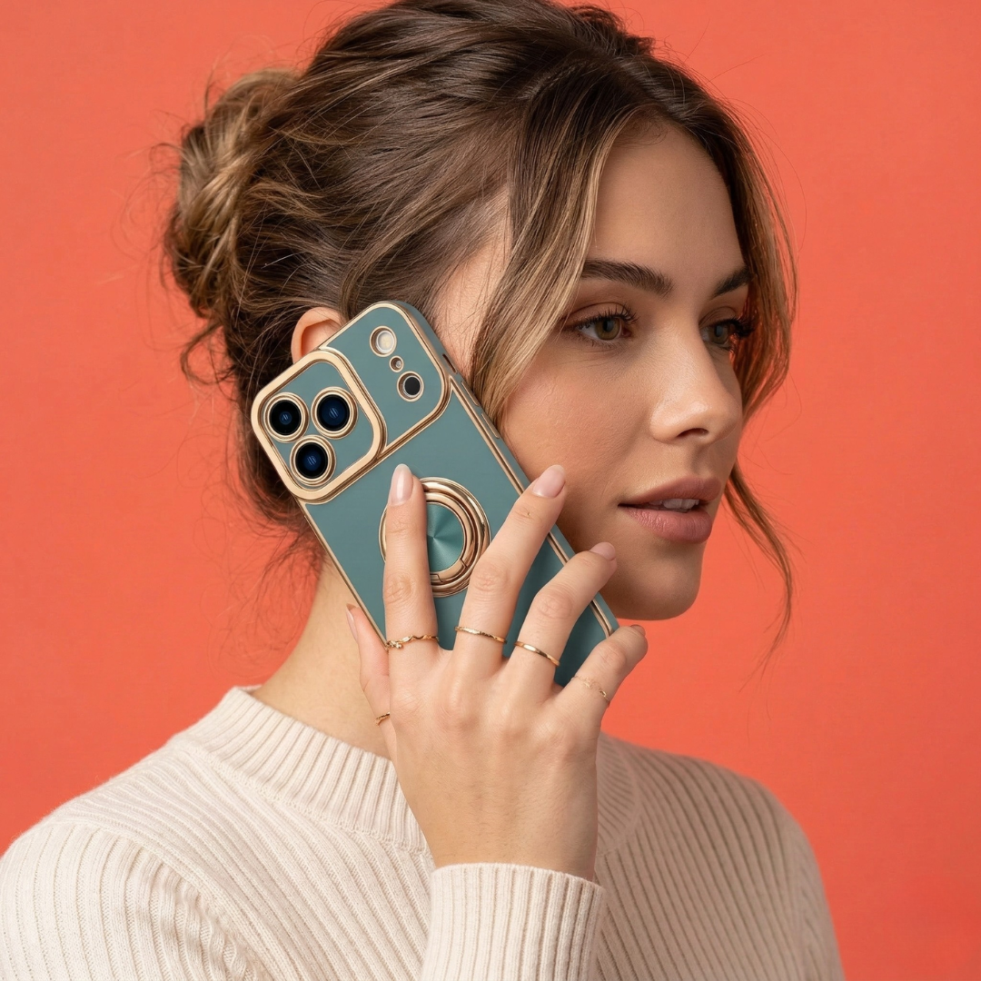 The Halo Collection - luxury iPhone case with built-in ring stand by Royal Cases