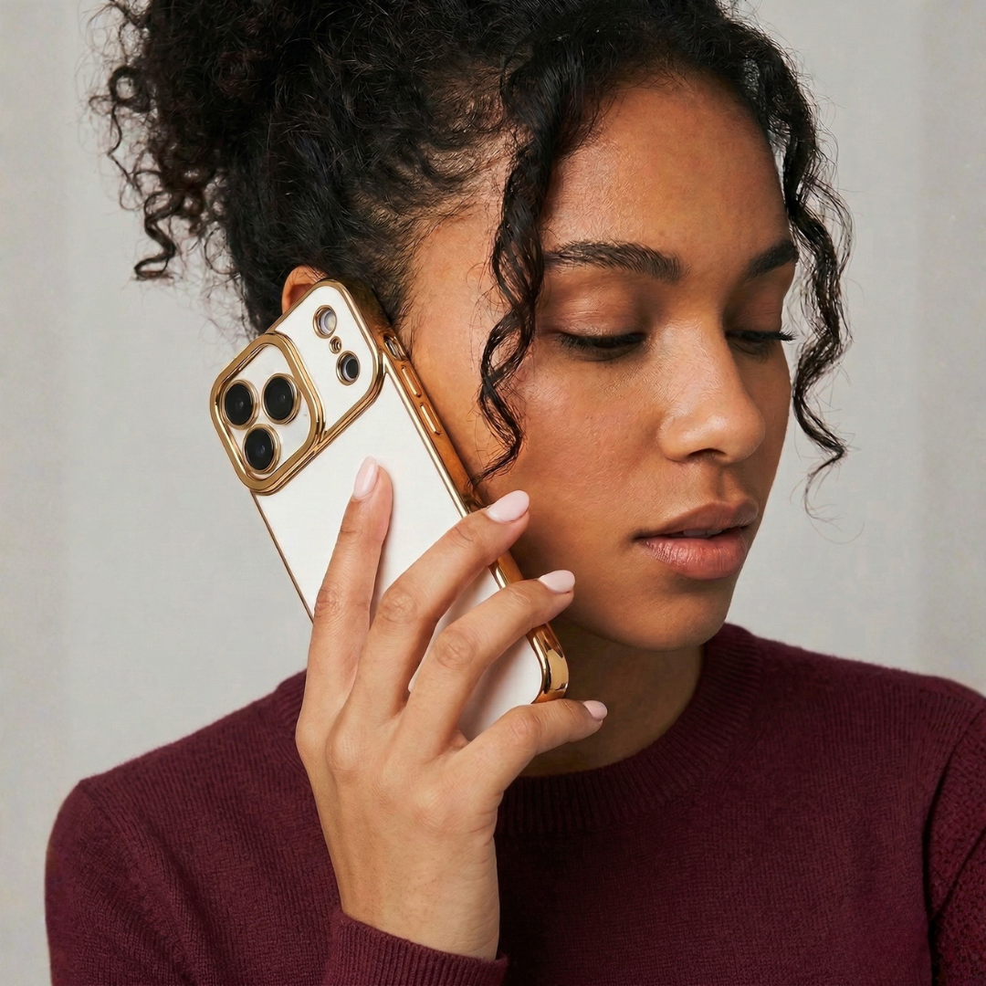 The Signature Collection - slim luxury iPhone case with gold accents by Royal Cases