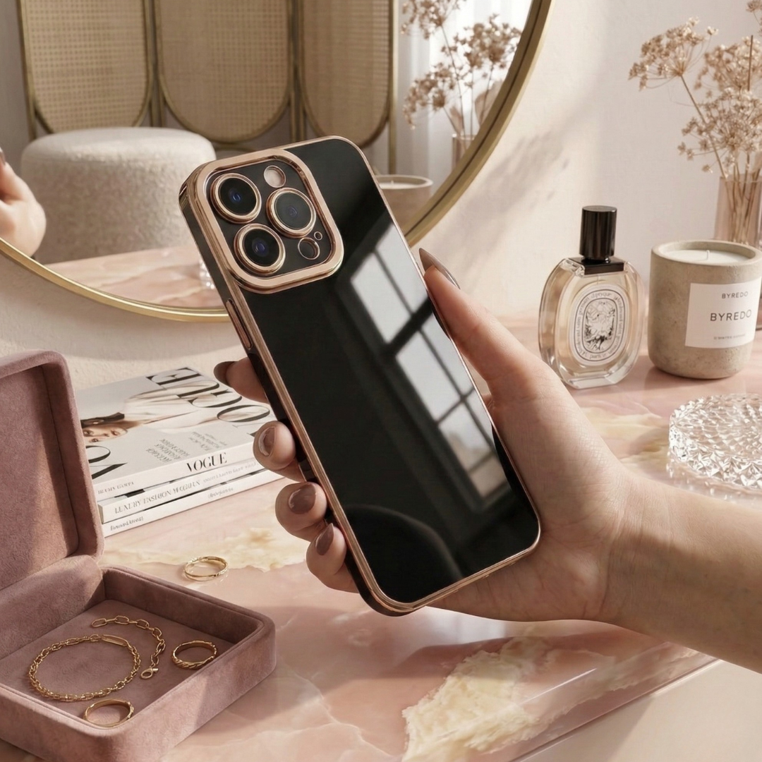 The Signature Collection - slim luxury iPhone case with gold accents by Royal Cases