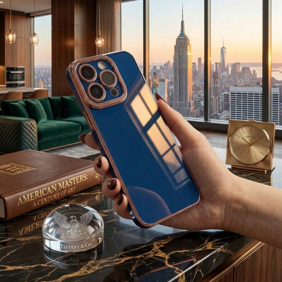 The Signature Collection - slim luxury iPhone case with gold accents by Royal Cases