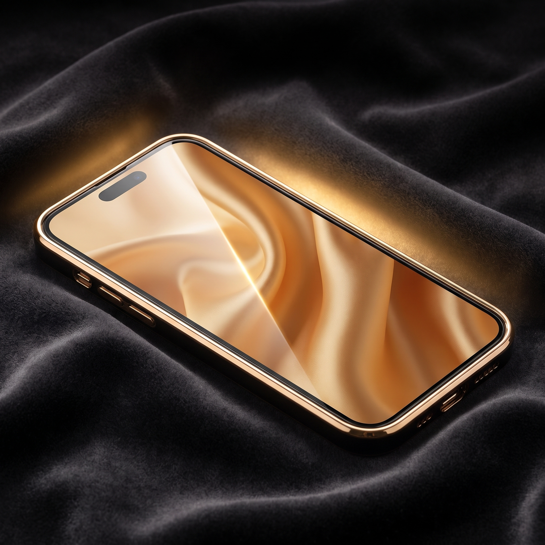 Crystal-clear display with the screen protector applied, iPhone in the Infinity case